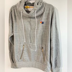 Aviator Nation Ninja Pullover Hoodie in Heather Grey XL